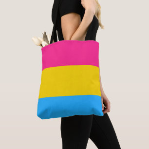 Pansexual Pride Flag Tote Bag