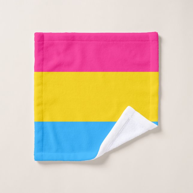 Pansexual Pride Flag Wash Cloth (Wash Cloth)