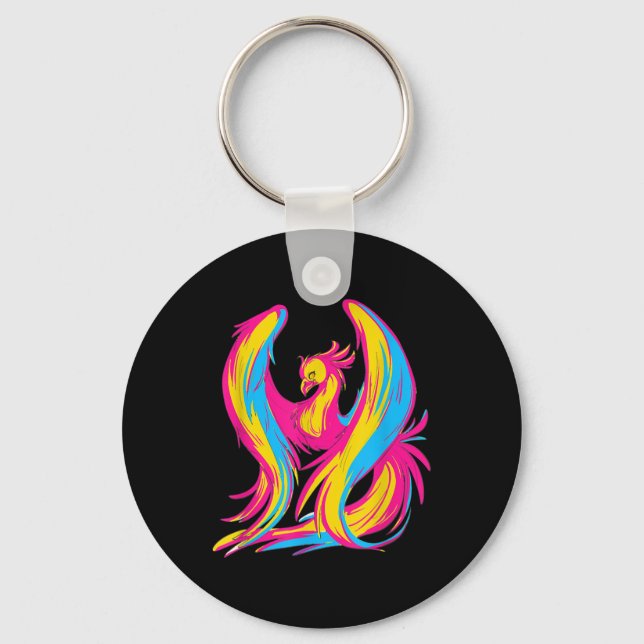 Pansexual Pride Funny Design Colours Of PANSEXUAL Keychain (Front)