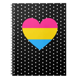 Pansexual Pride Heart Notebook