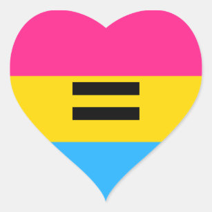 Pansexual Pride Heart Sticker