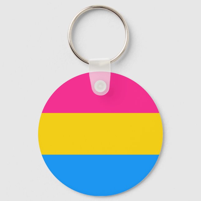 Pansexual Pride keychain (Front)