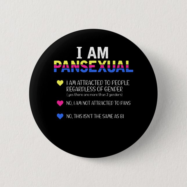 Pansexual Pride LGBT Equal Rights 2 Inch Round Button (Front)