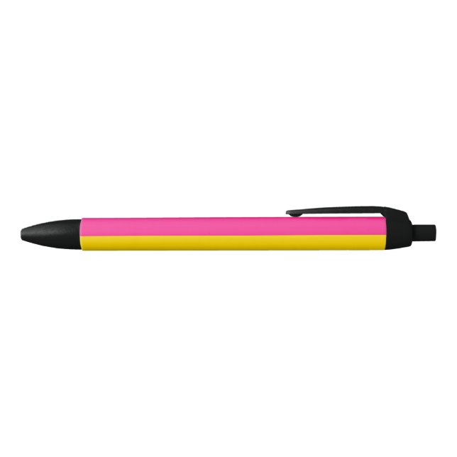 Pansexual Pride (Pan Flag) Black Ink Pen (Top)