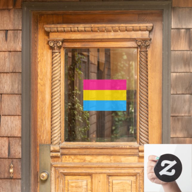 Pansexual Pride Window Cling (Home Door)