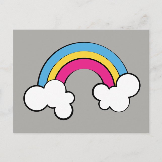 Pansexual | Rainbow Design | Postcard (Front)