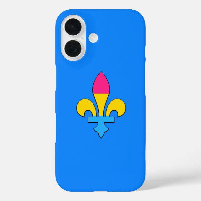 Pansexuality pride fleur-de-lis uncommon iPhone ca Case-Mate iPhone Case (Back)