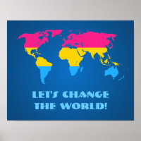 Pansexuality pride world mapposter