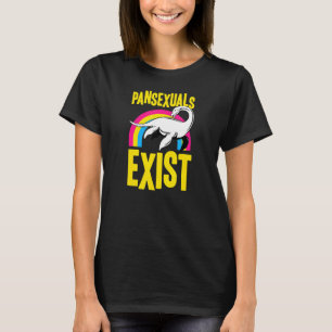 Pansexuals Exist Loch Ness Monster Nessie Pan Prid T-Shirt