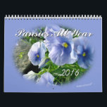Pansies 2016 Calendar-customize year needed Calendar<br><div class="desc">Some people just love pansies so this calendar is made to delight those people with pictures of pansies every month of the year. Check out the rest of my beautiful and unique calendars by going to my CALENDAR SECTION and to see a large selection of greeting cards and gift items...</div>