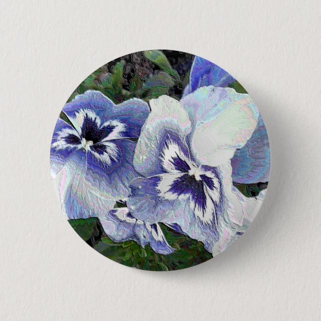 PANSIES 2 INCH ROUND BUTTON (Front)