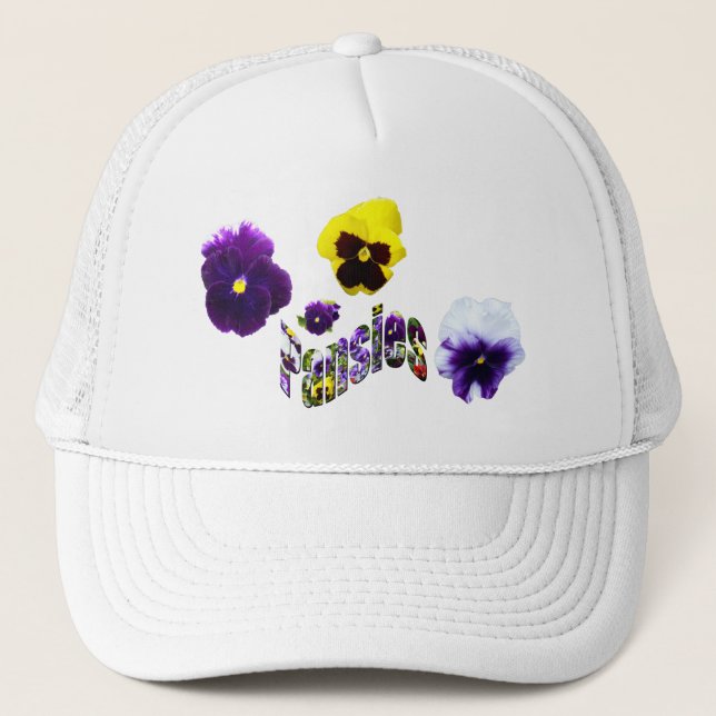 Pansies And Pansies Picture Logo, Trucker Hat (Front)