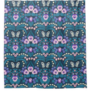 Pansies, birds and butterflies