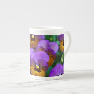 Pansies Bone China Mug