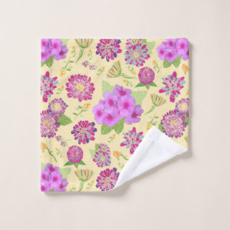 Pansies Bouquet Floral Ensemble de serviettes de b