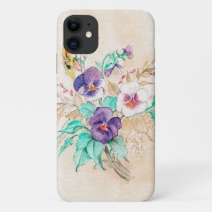 Pansies Bouquet iPhone / coque ipad