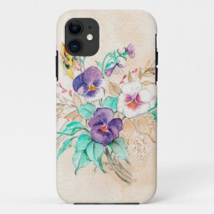 Pansies Bouquet iPhone / coque ipad