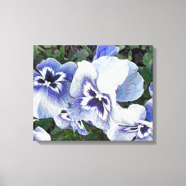 PANSIES CANVAS PRINT (Front)