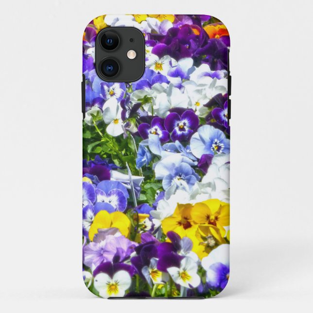 Pansies Case-Mate iPhone Case (Back)