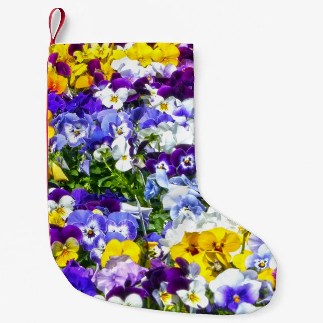 Pansies Christmas Stocking (Front)