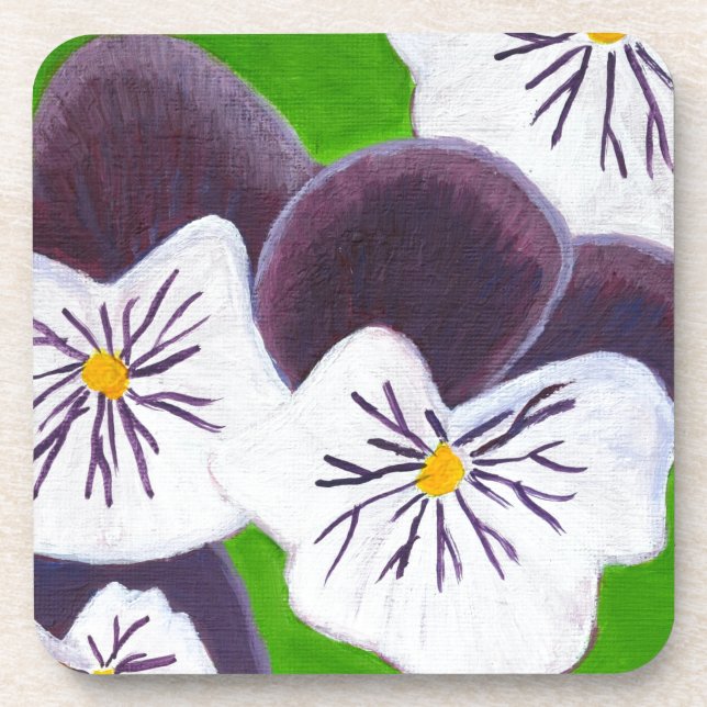 Pansies Coaster (Front)