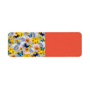 Pansies Daisies And Butterflies