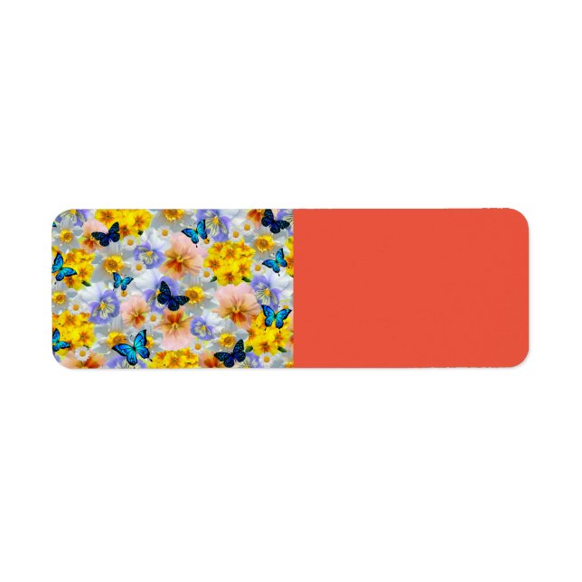 Pansies Daisies And Butterflies (Front)