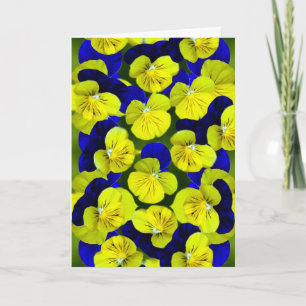 Pansies get well soon card