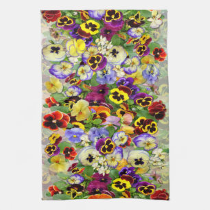 Pansies ~ Kitchen Towel