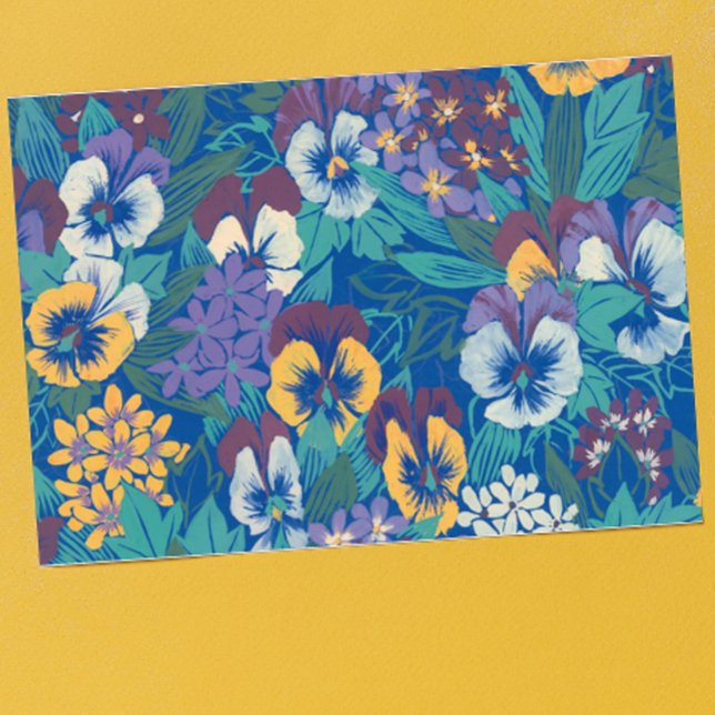 Pansies Kitchen Towel (Creator Uploaded)