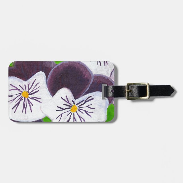 Pansies Luggage Tag (Front Horizontal)