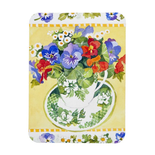 Pansies - nasturtiums 2013 magnet (Vertical)