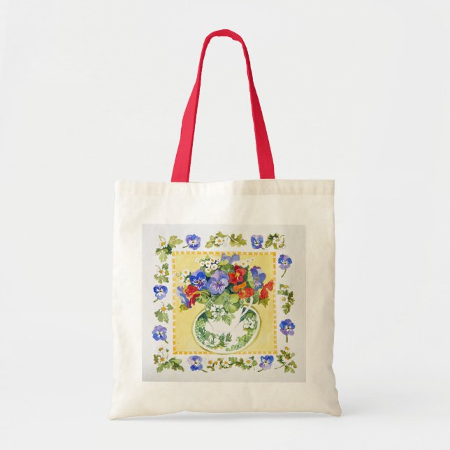 Pansies - nasturtiums 2013 tote bag (Front)
