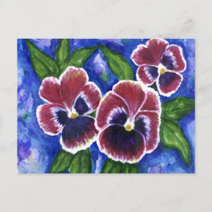 Pansies Postcard