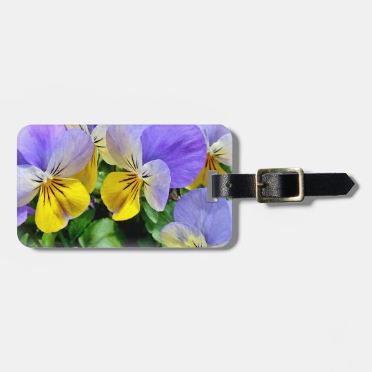 Pansies - Purple asnd Yellow Luggage Tag