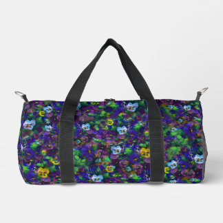 Pansies [purple] Duffle Bag & more options