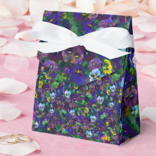 Pansies [purple] Special gift tent Favor Box