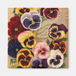 Pansies Seed Packet Magnets