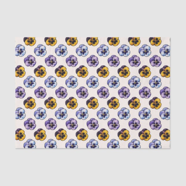 Pansies Tissue Paper (Front)