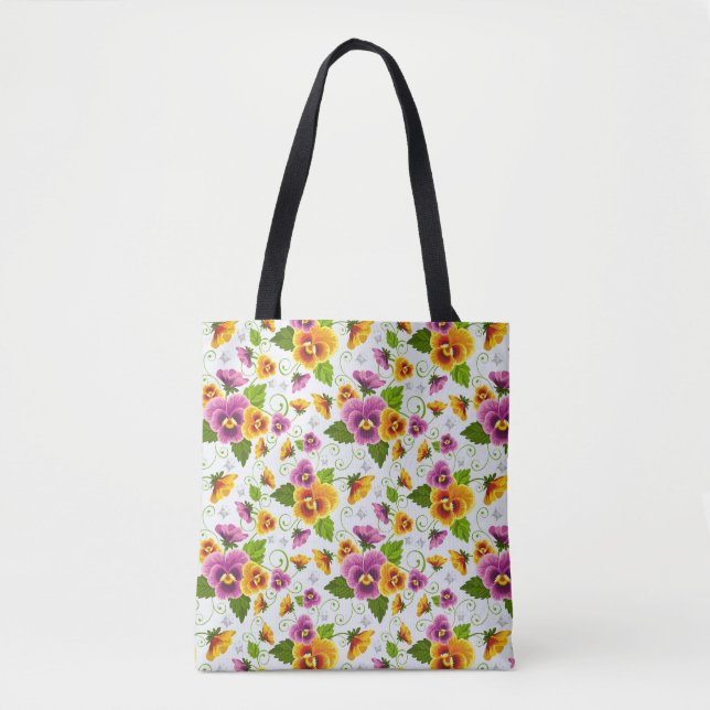 Pansies Tote Bag (Front)