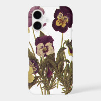 Pansies vintages en Fleur, Fleurs de Jardin Floral