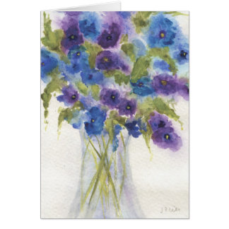 Pansies violettes bleues