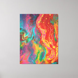 "Panspermia", abstract, psychedelic, expressionism Canvas Print