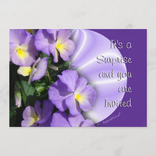 Pansy 1023 Invitation-customize any occasion Invitation