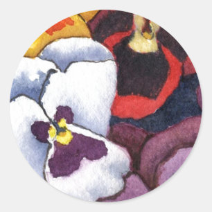 "Pansy #2" Floral Sticker