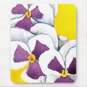 "Pansy #4" Floral Mousepad