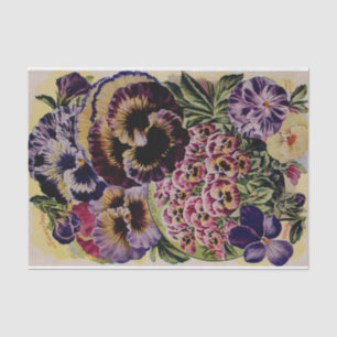Pansy Antique Varieties Garden Tissue Paper