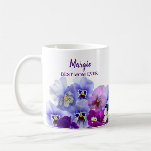 Pansy Best Mom Ever Mug Mother Gift Idea
