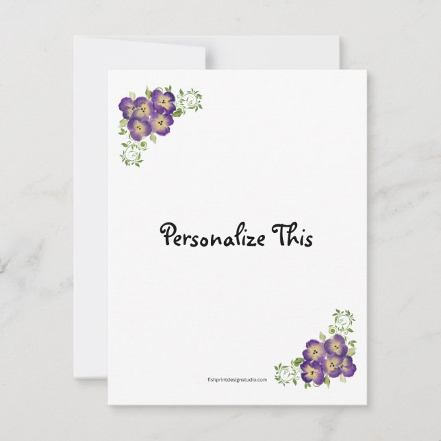 Pansy Card (Front)