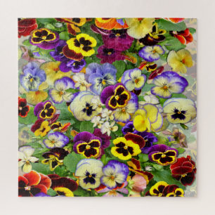 Pansy Cascade Jigsaw Puzzle